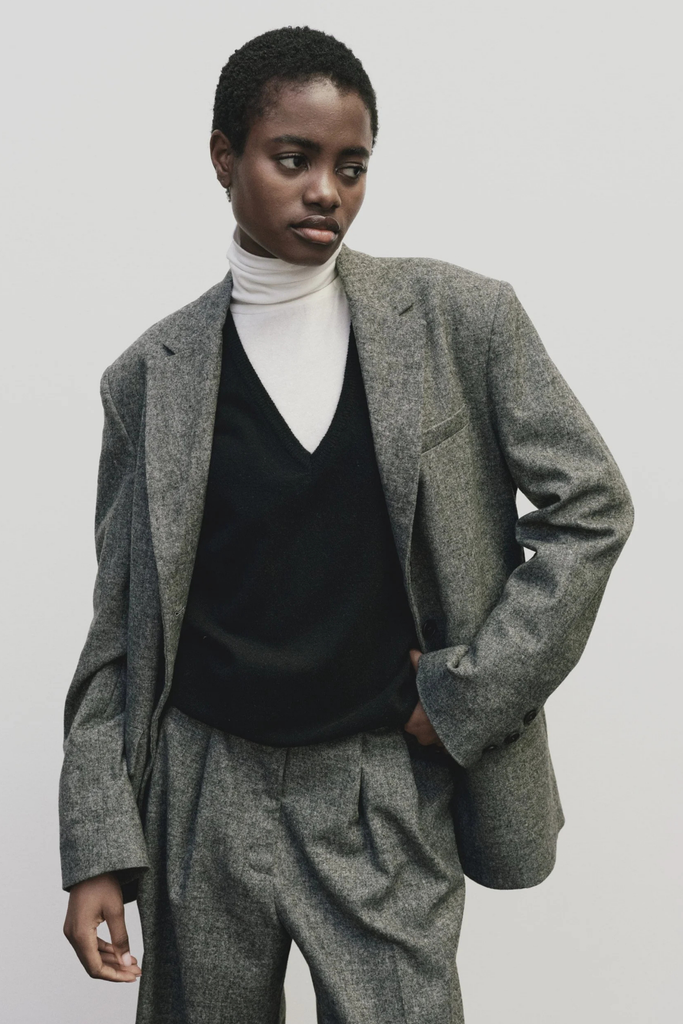 Mijeong Park Wool Blend Oversized Coat in Gray at Parc Shop | Minneapolis, MN