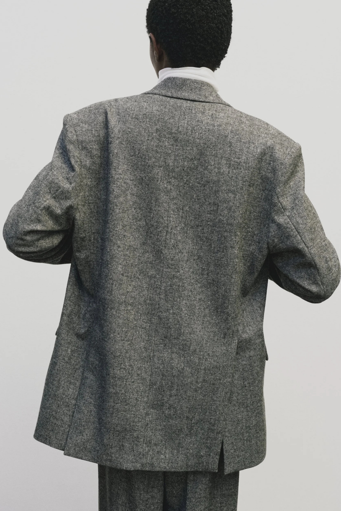 Mijeong Park Wool Blend Oversized Coat in Gray at Parc Shop | Minneapolis, MN