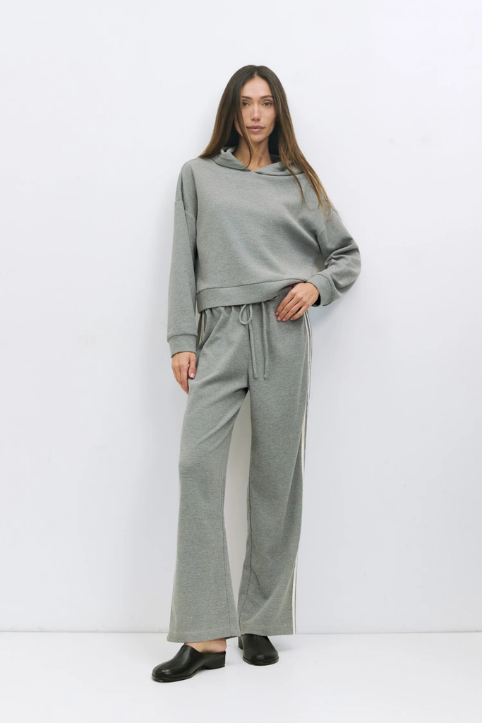 Mod Ref Enzo Track Stripe Pant in Heather Grey at Parc Shop