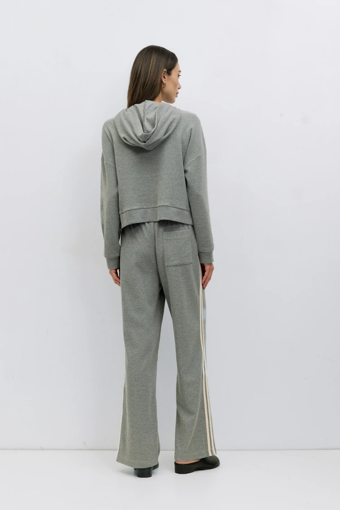 Mod Ref Enzo Track Stripe Pant in Heather Grey at Parc Shop