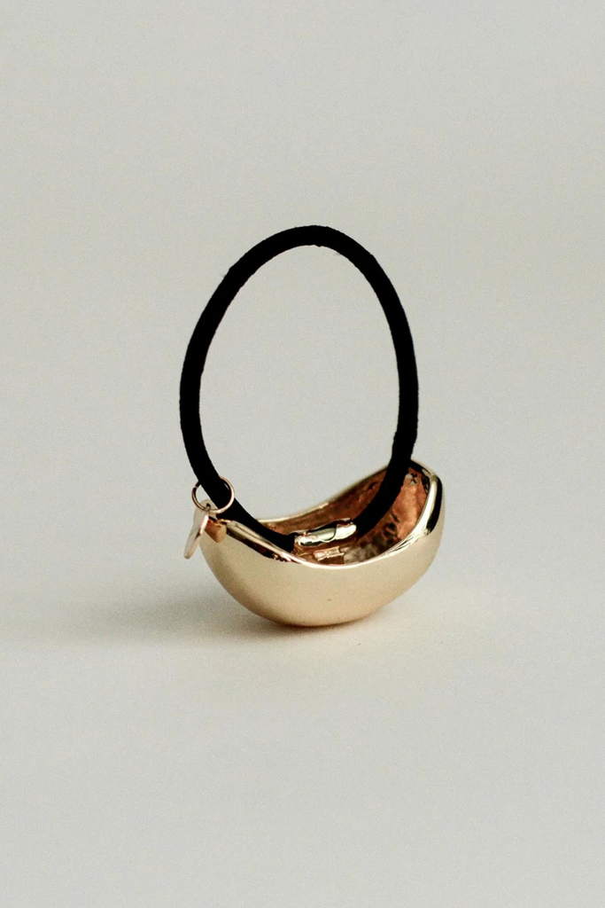 Nar'sha Bold Crescent Metal Cuff Hair Tie in Gold at Parc Shop | Minneapolis, MN