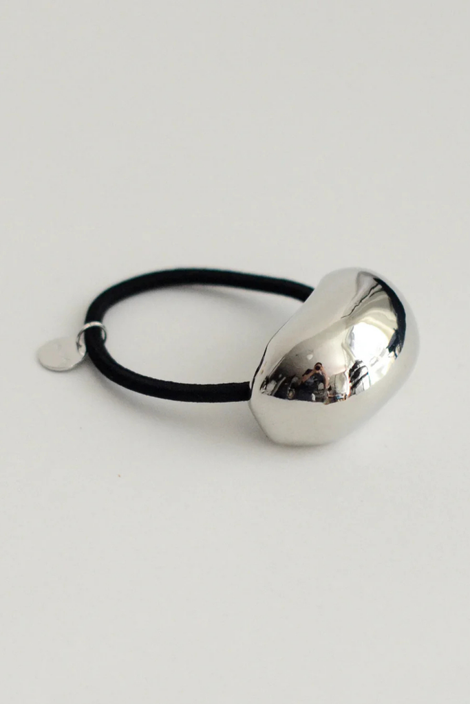 Nar'sha Bold Crescent Metal Cuff Hair Tie in Silver at Parc Shop | Minneapolis, MN