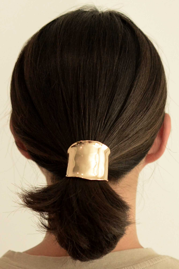 Nar'sha Metal Hair Ponytail Cuff Stick in Gold at Parc Shop | Minneapolis, MN