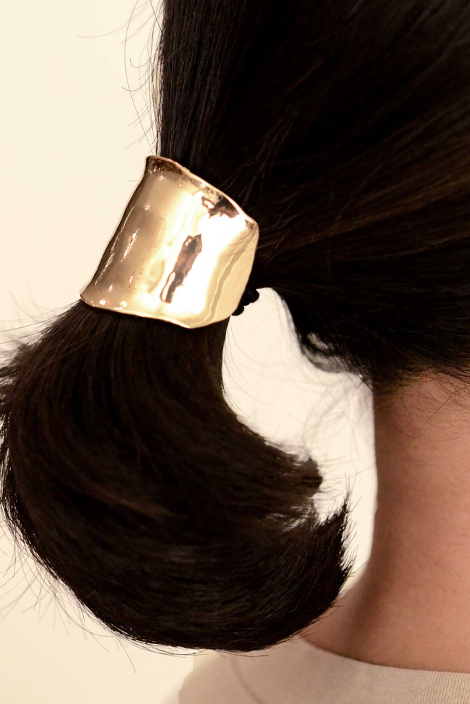 Nar'sha Metal Hair Ponytail Cuff Stick in Gold at Parc Shop | Minneapolis, MN