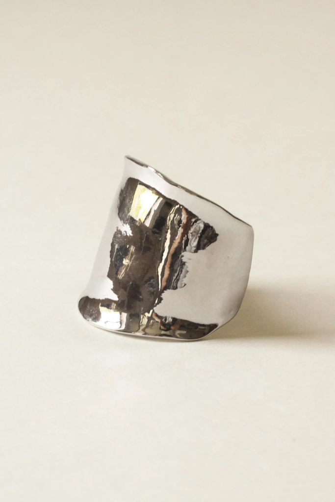 Nar'sha Metal Hair Ponytail Cuff Stick in Silver at Parc Shop | Minneapolis, MN