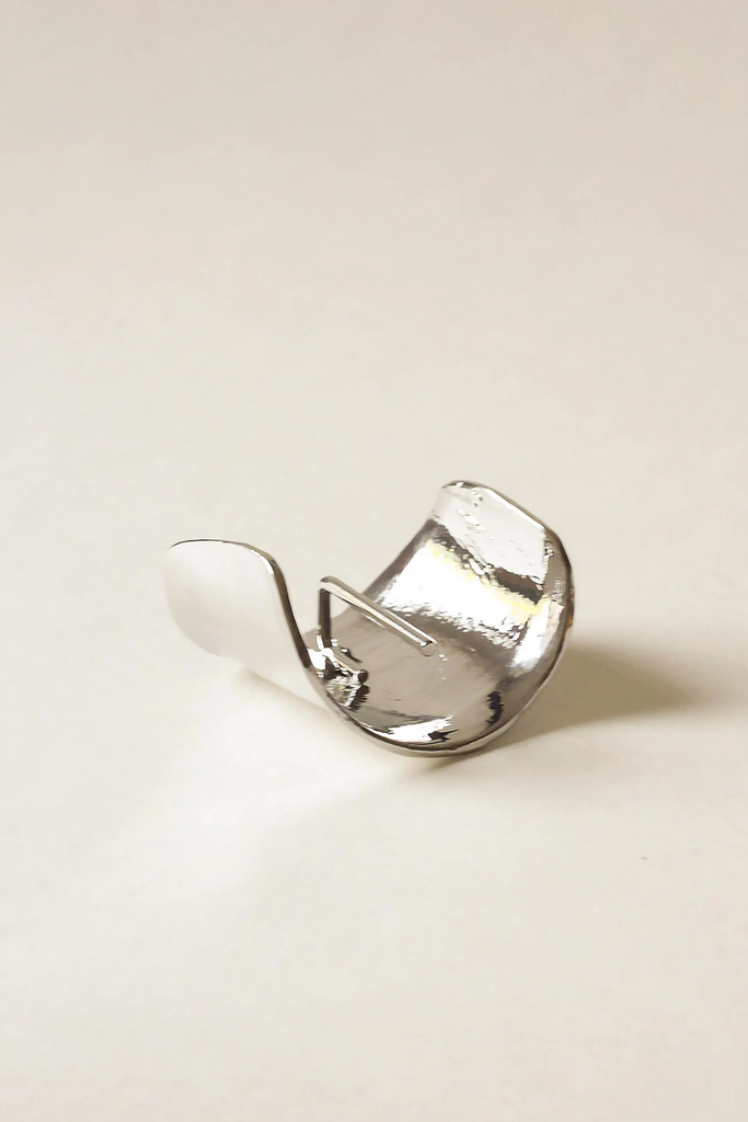 Nar'sha Metal Hair Ponytail Cuff Stick in Silver at Parc Shop | Minneapolis, MN