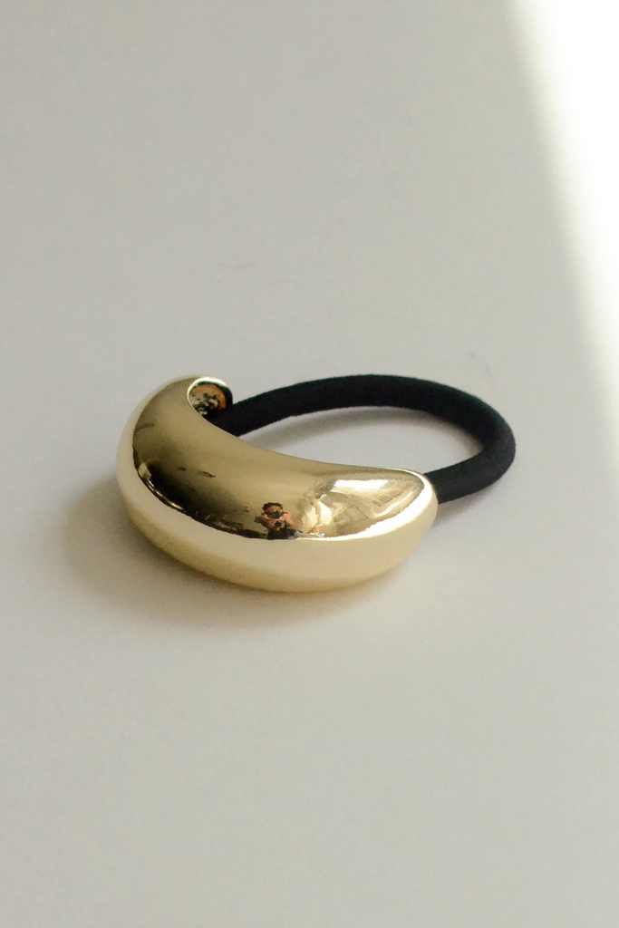 Nar'sha Narrow Crescent Metal Cuff Hair Tie in Gold at Parc Shop | Minneapolis, MN
