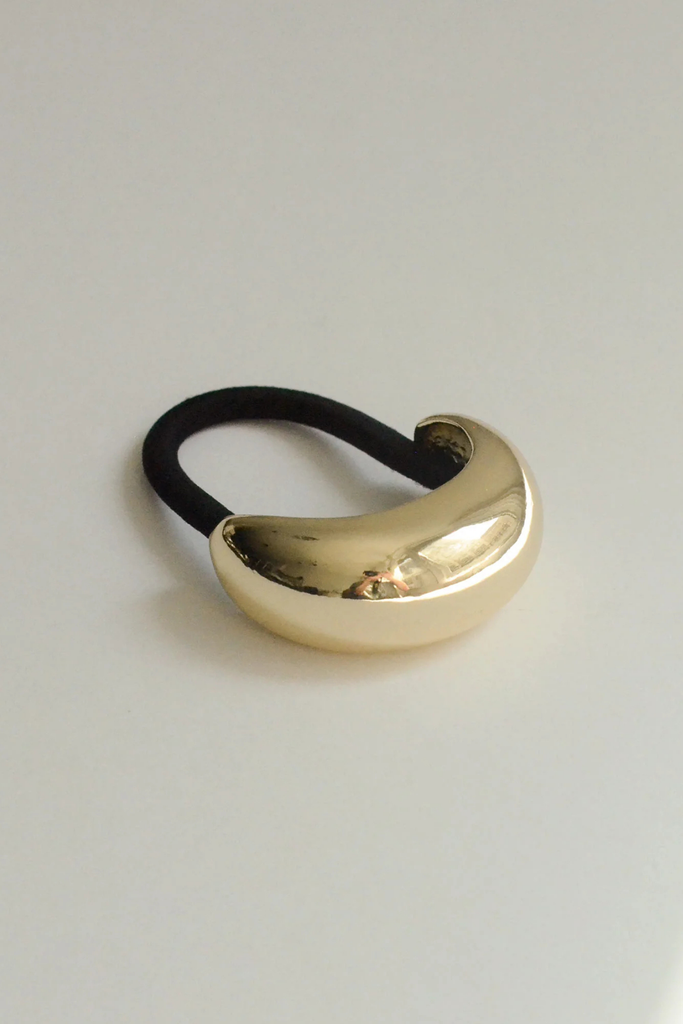 Nar'sha Narrow Crescent Metal Cuff Hair Tie in Gold at Parc Shop | Minneapolis, MN