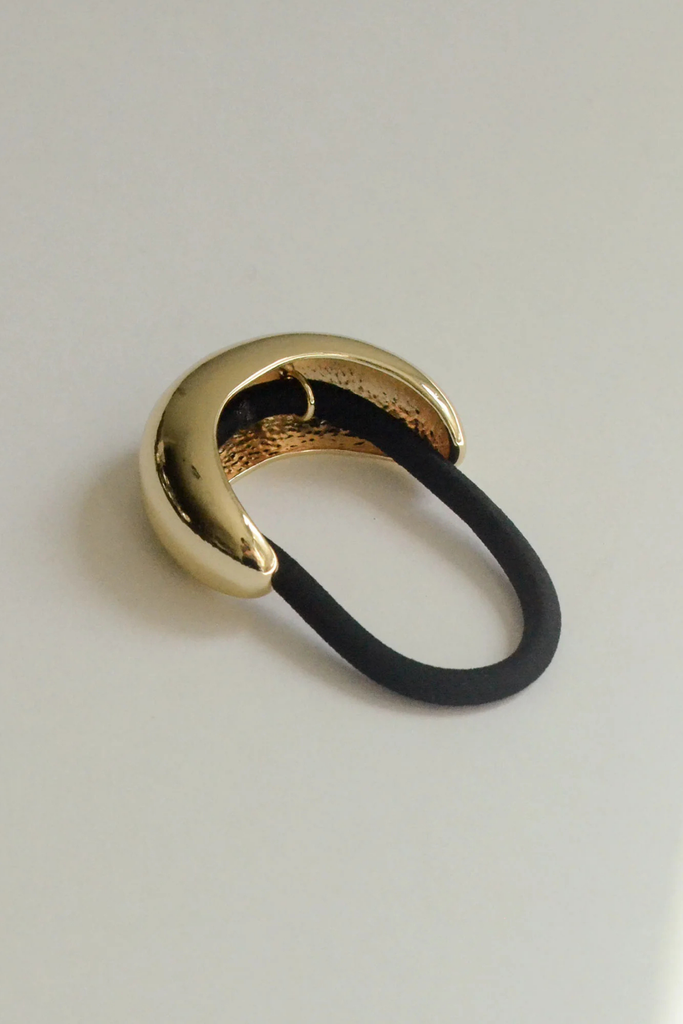 Nar'sha Narrow Crescent Metal Cuff Hair Tie in Gold at Parc Shop | Minneapolis, MN