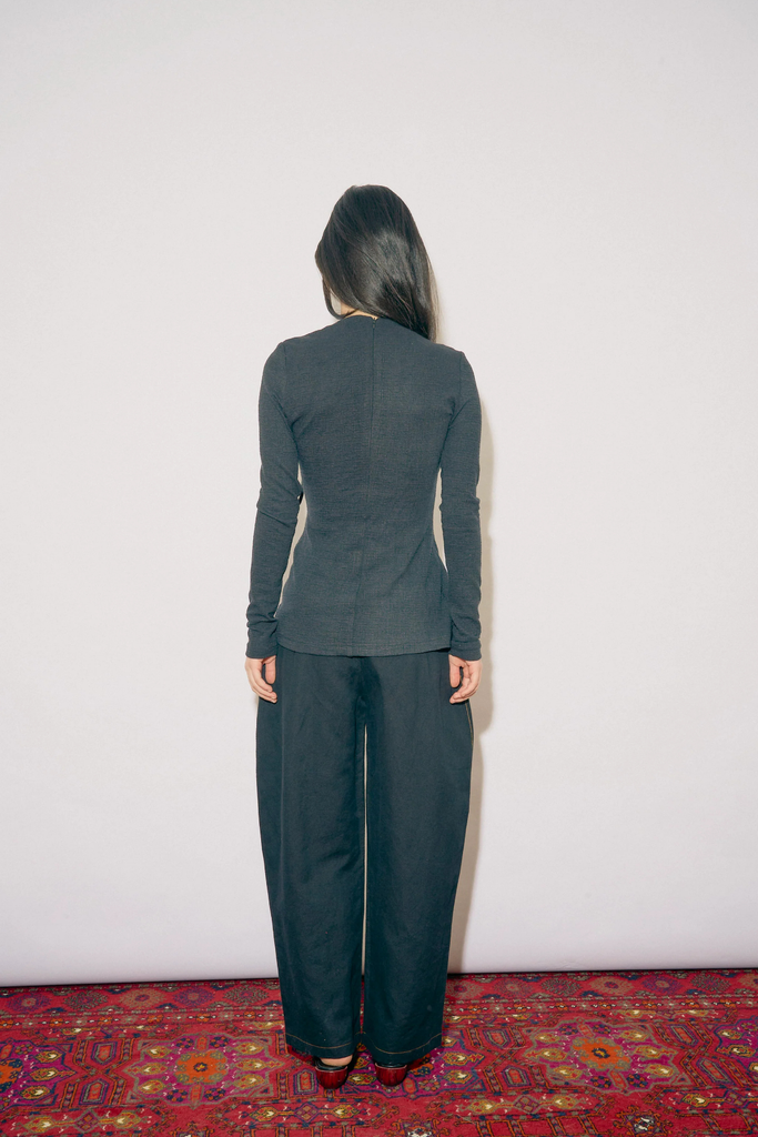 Oh Seven Days Margaret Top in Black at Parc Shop