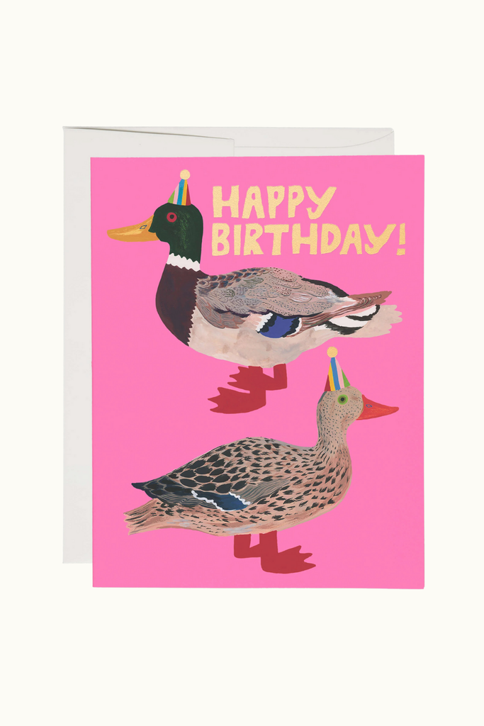 Red Cap Party Quacky Birthday Card at Parc Shop | Minneapolis, MN