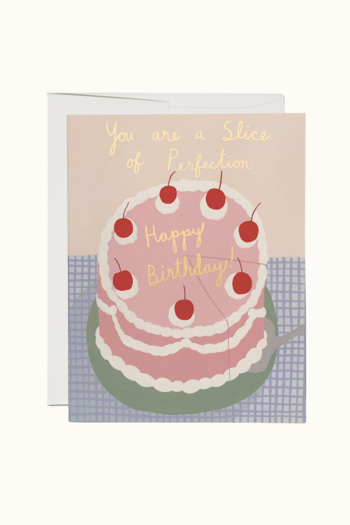 Red Cap - Slice of Perfection Birthday Card - Parc Shop
