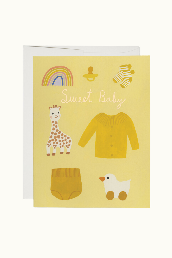 Red Cap - Yellow Baby Card - Parc Shop