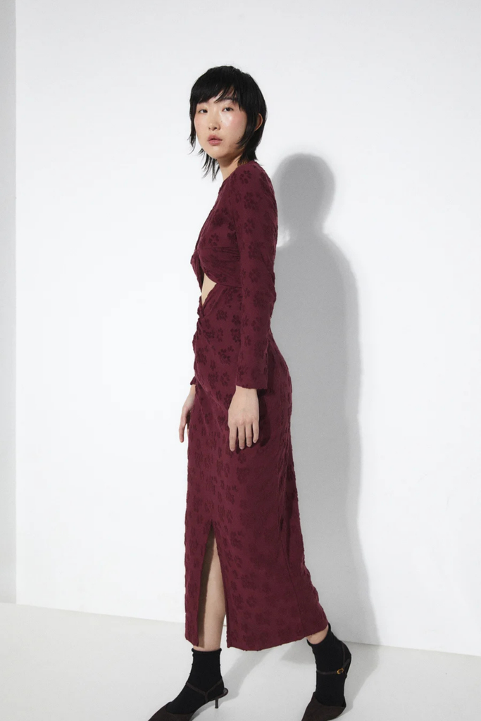 Rita Row Barbara Dress in Burgundy at Parc Shop | Minneapolis, MN