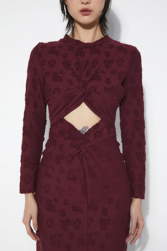 Rita Row Barbara Dress in Burgundy at Parc Shop | Minneapolis, MN