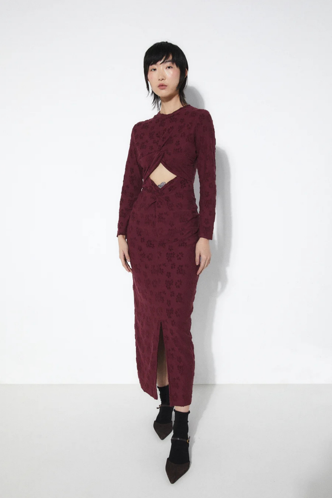 Rita Row Barbara Dress in Burgundy at Parc Shop | Minneapolis, MN