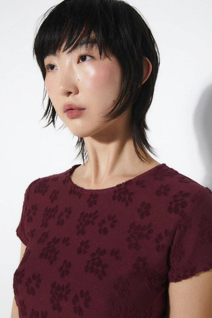 Rita Row Gloria T-Shirt in Burgundy at Parc Shop | Minneapolis, MN