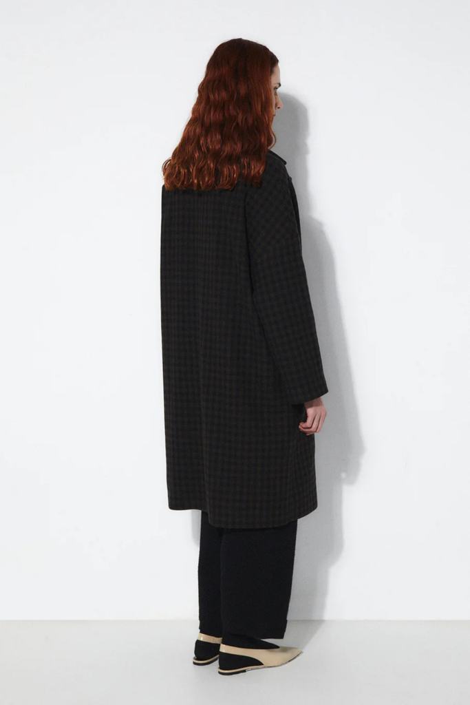 Rita Row Wool Checkered Hyat Coat at Parc Shop