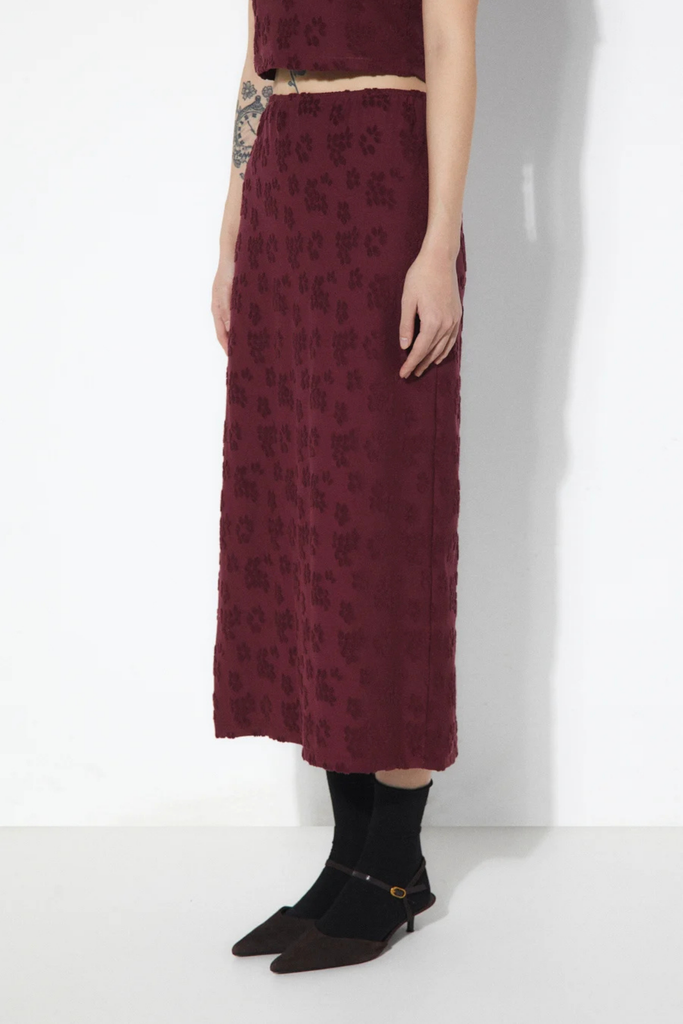 Rita Row Tove Skirt in Burgundy at Parc Shop | Minneapolis, MN