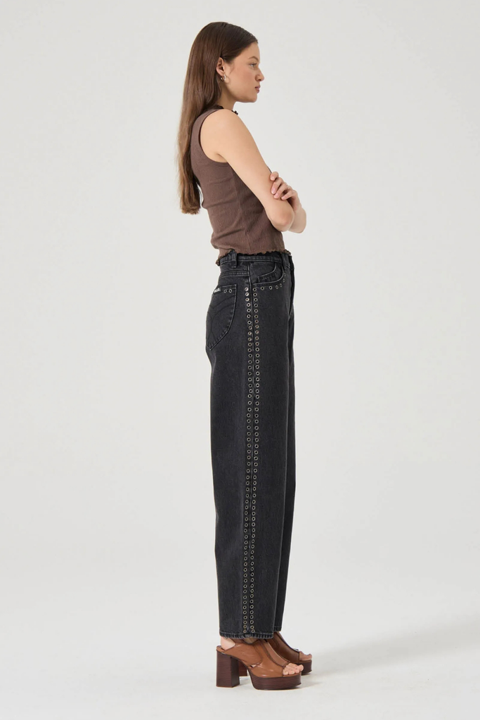 Rolla's Gigi Barrel Jean in Black Sand Eyelet at Parc Shop | Minneapolis, MN