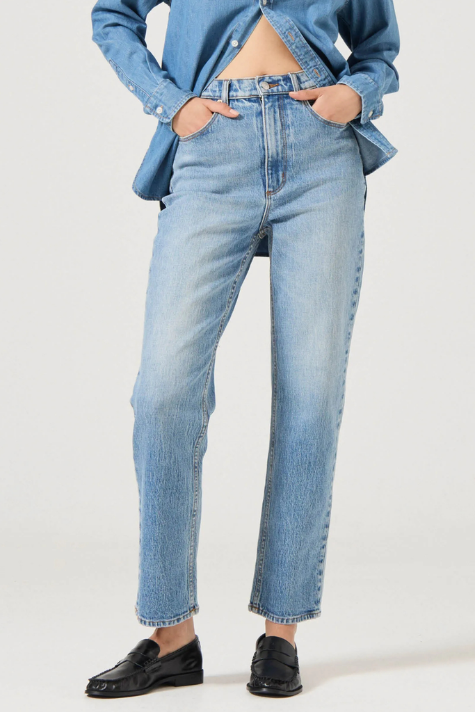 Rolla's Loulou Straight Jean in Lennon Blue at Parc Shop | Minneapolis, MN