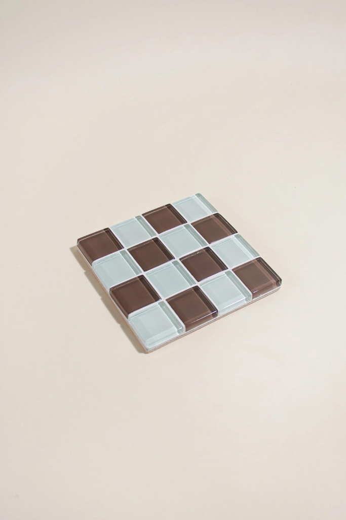 Subtle Art Studios - Glass Tile Coaster - Classic Milk Chocolate - Parc Shop