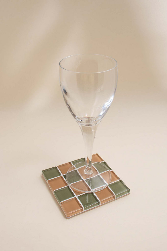 Subtle Art Studios - Glass Tile Coaster - I Olive You - Parc Shop