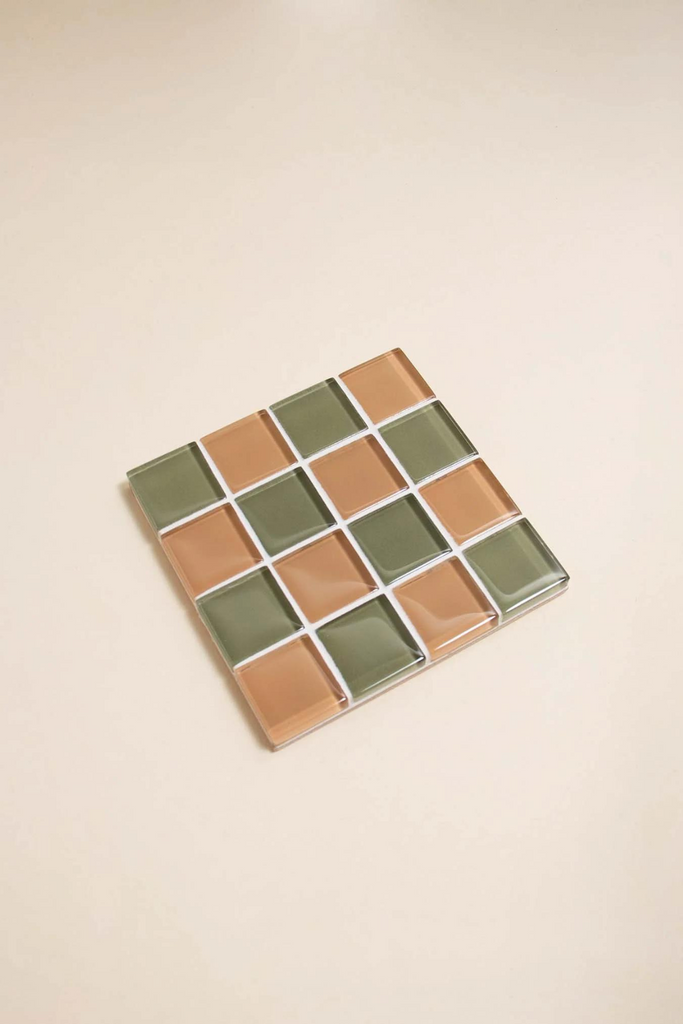 Subtle Art Studios - Glass Tile Coaster - I Olive You - Parc Shop