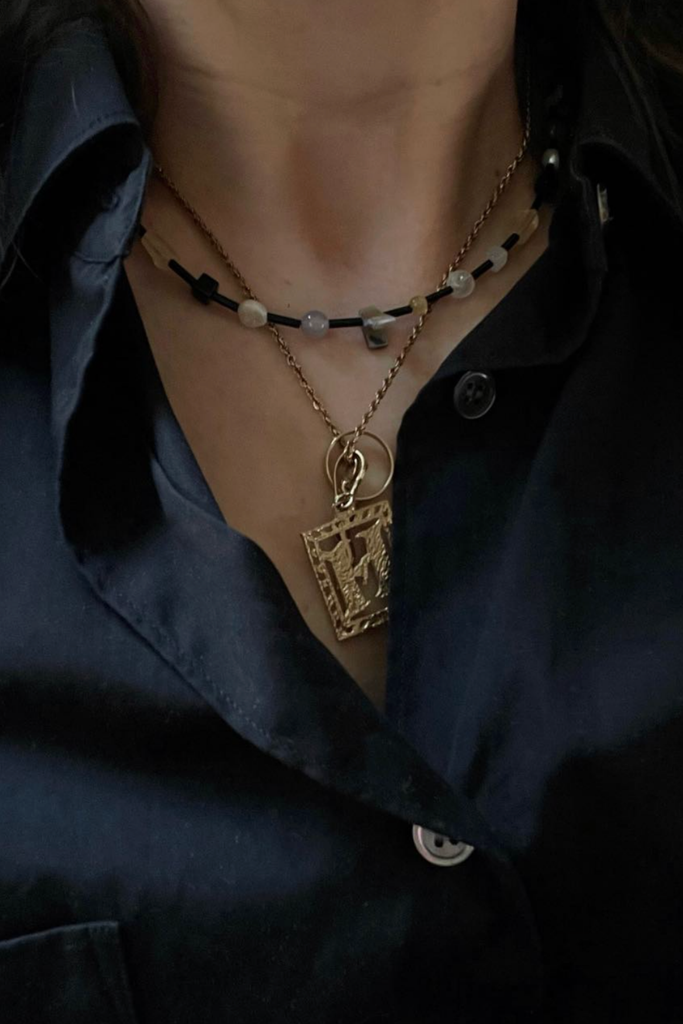 Sea + Pattern Band Necklace at Parc Shop