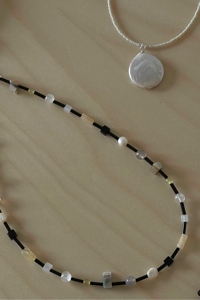 Sea + Pattern Band Necklace at Parc Shop