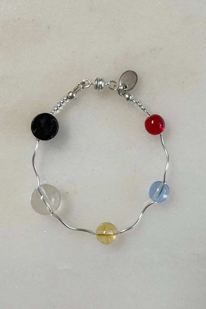 Sea + Pattern Miro Mixed Color Bead Bracelet at Parc Shop
