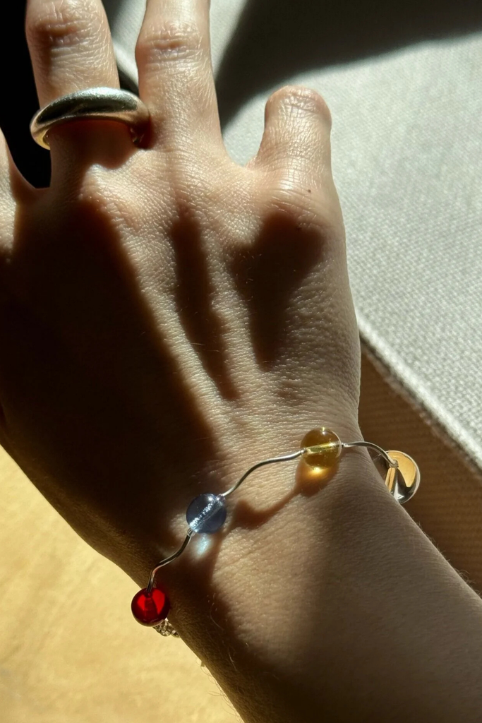 Sea + Pattern Miro Mixed Color Bead Bracelet at Parc Shop