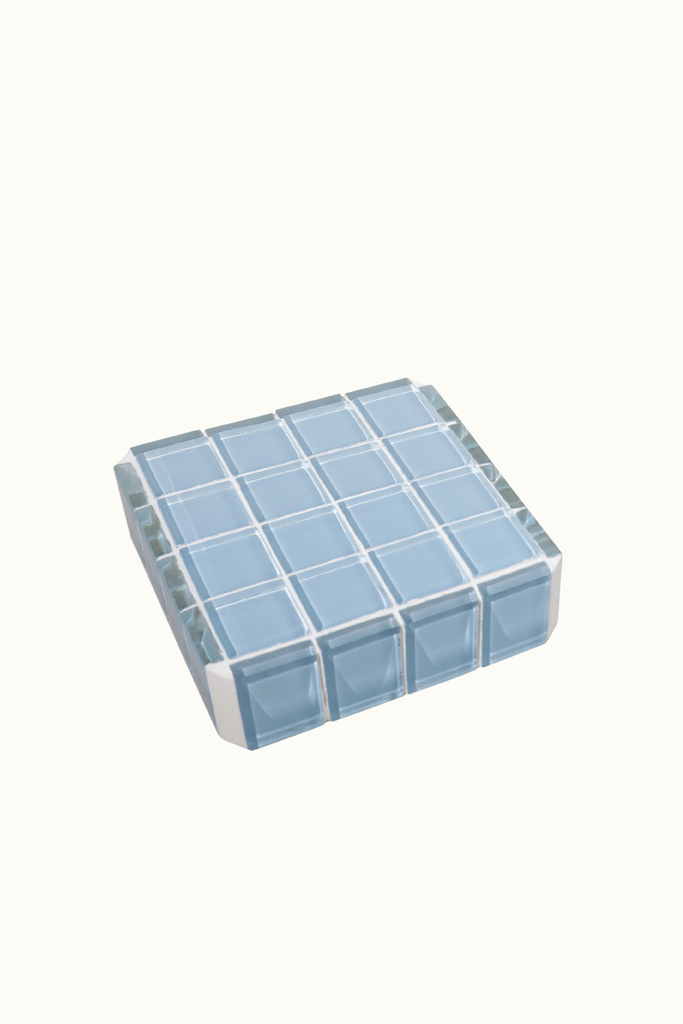 Subtle Art Studios Glass Tile Cube in It's Sky at Parc Shop | Minneapolis, MN
