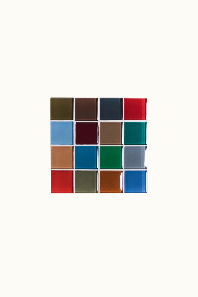 Subtle Art Studios Glass Tile Coaster in Autumn Sprinkles at Parc Shop