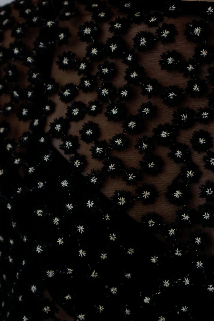 Susumu Bom Top in Black Lace Top at Parc Shop