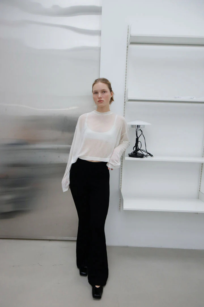 Susumu Recycled Petal Pant in Black at Parc Shop