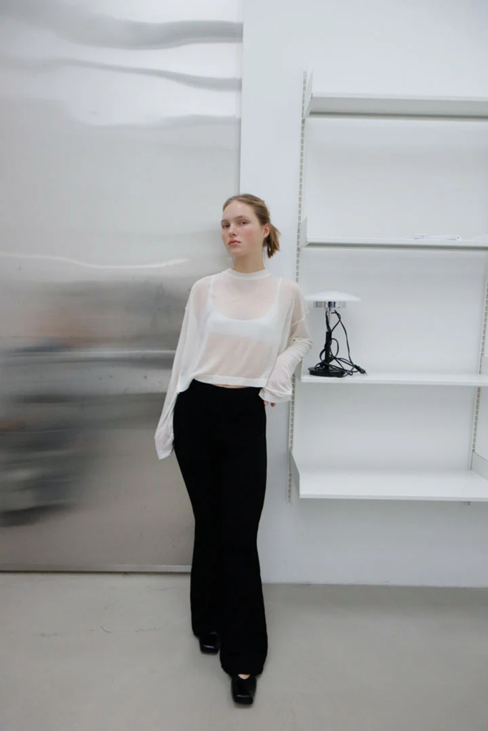 Susumu Recycled Petal Pant in Black at Parc Shop