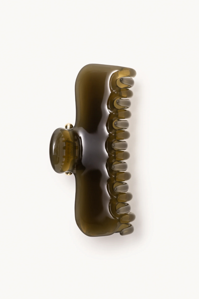 Undo 4" Claw Clip in Olive Green at Parc Shop