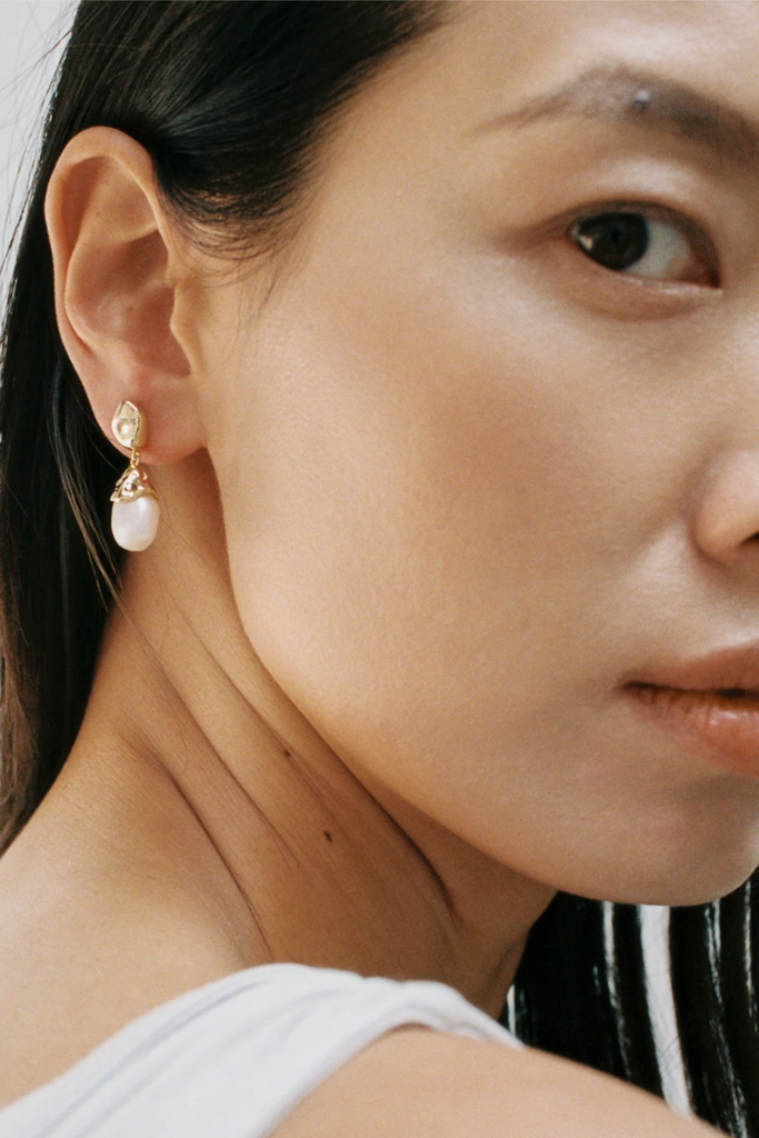 Wolf Circus Pearl Drop Earrings in Gold at Parc Shop | Minneapolis, MN