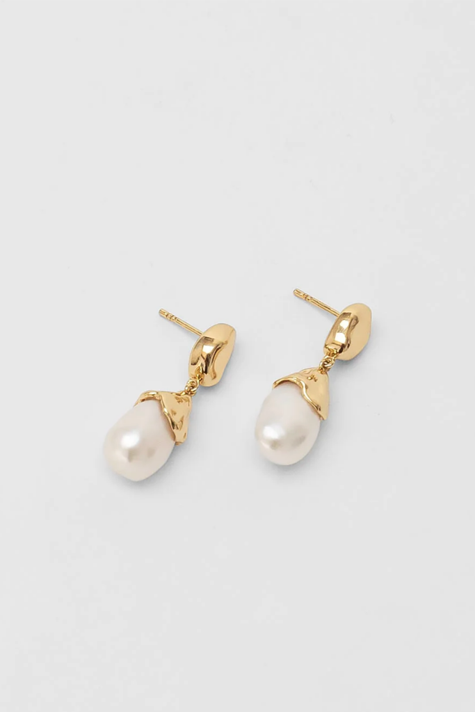 Wolf Circus Pearl Drop Earrings in Gold at Parc Shop | Minneapolis, MN