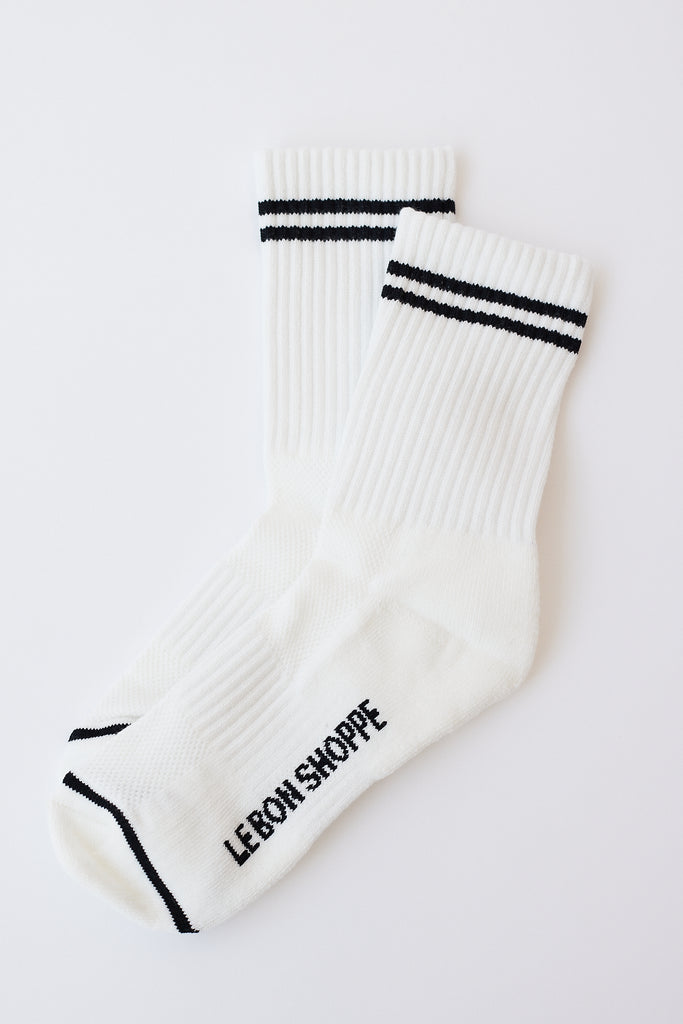 Le Bon Shoppe - Boyfriend Socks - Classic White - Parc Shop