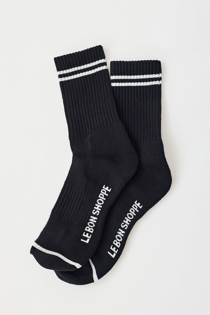 Le Bon Shoppe Boyfriend Socks Noir Parc Shop