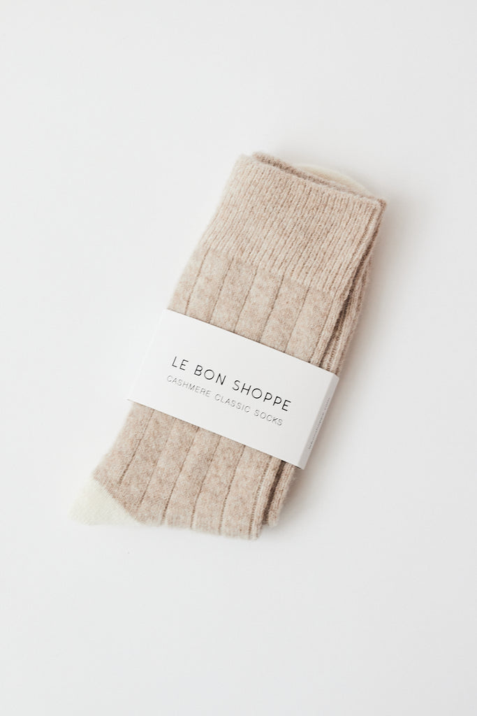 Le Bon Shoppe - Classic Cashmere Socks - Fawn - Parc Shop