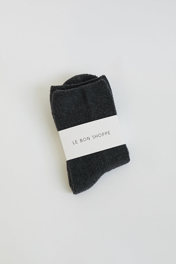 Le Bon Shoppe Cloud Socks Charcoal Grey Soft Cozy Warm - Parc Shop