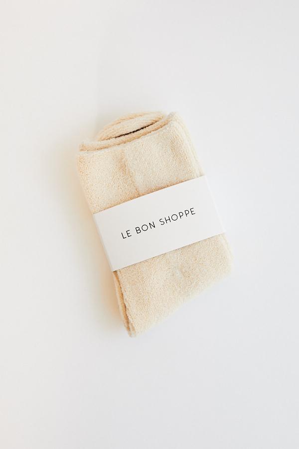 Le Bon Shoppe Cloud Socks Ecru White Off White Cream Minimal Minimalist Super Soft Cozy Socks - Parc Shop 