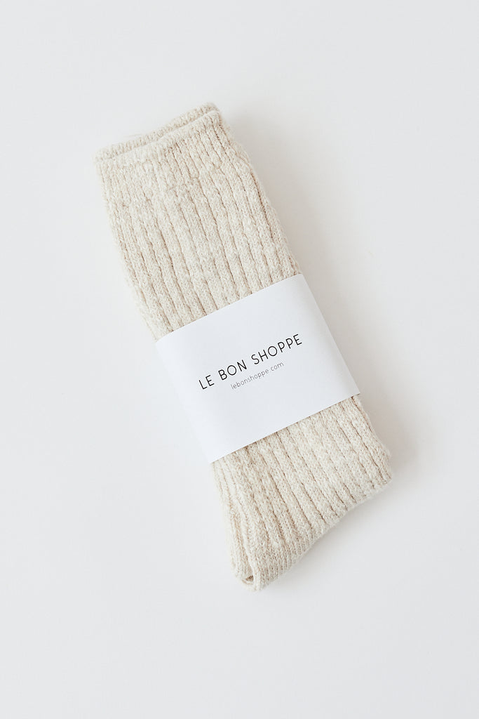 Le Bon Shoppe Cottage Socks Oatmeal Parc Shop