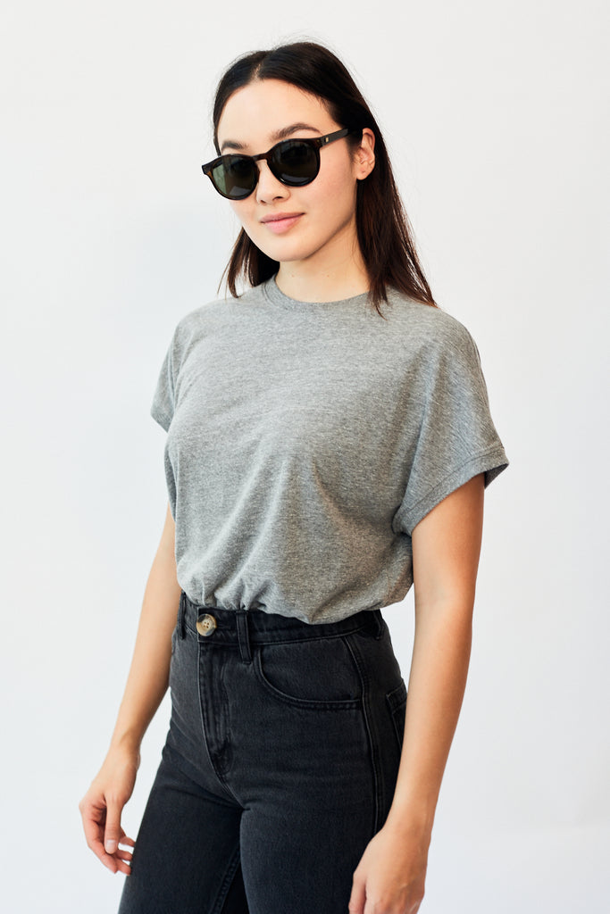 Le Bon Shoppe Ease Tee Boyfriend Tee Heather Grey - Parc Shop