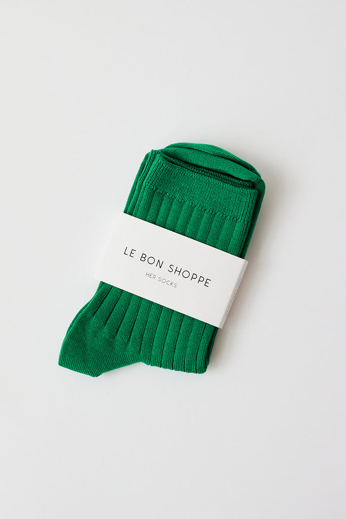Le Bon Shoppe - Her Socks - Kelly Green - Parc Shop